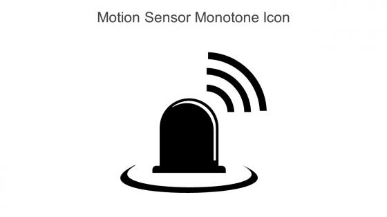 Motion Sensor Monotone Icon In Powerpoint Pptx Png And Editable Eps Format