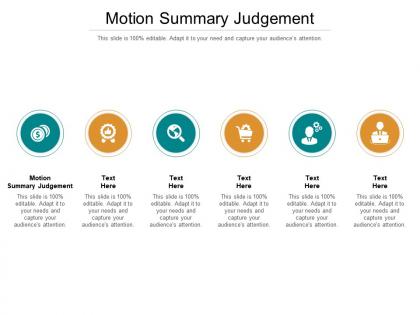 Motion summary judgement ppt powerpoint presentation portfolio ideas cpb