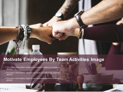 Motivate employees by team activities image