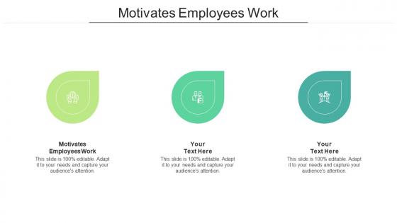 Motivates Employees Work Ppt Powerpoint Presentation Slides Structure Cpb