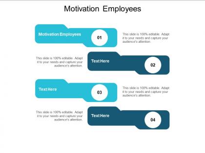 Motivation employees ppt powerpoint presentation ideas files cpb