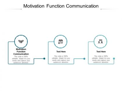 Motivation function communication ppt powerpoint presentation inspiration slide cpb