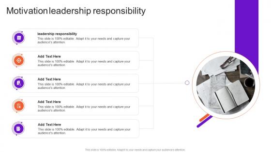 Motivation Leadership Responsibility In Powerpoint And Google Slides Cpb