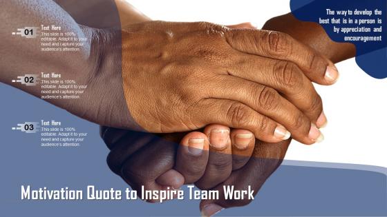 Motivation quote to inspire team work