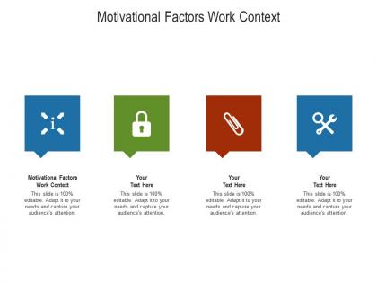 Motivational factors work context ppt powerpoint presentation portfolio visuals cpb