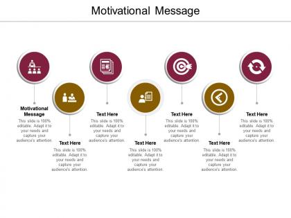 Motivational message ppt powerpoint presentation infographics shapes cpb