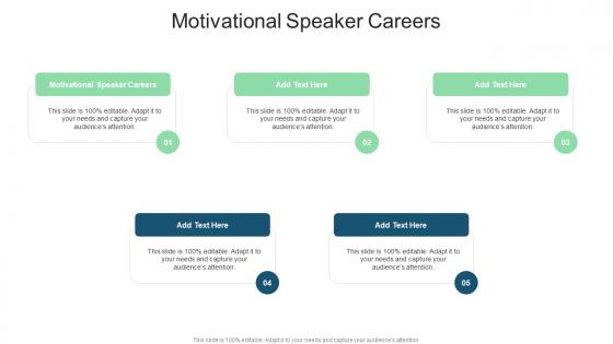 Motivational Speaker Careers In Powerpoint And Google Slides Cpb