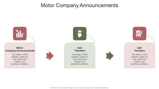 Motor Company Announcements In Powerpoint And Google Slides Cpb