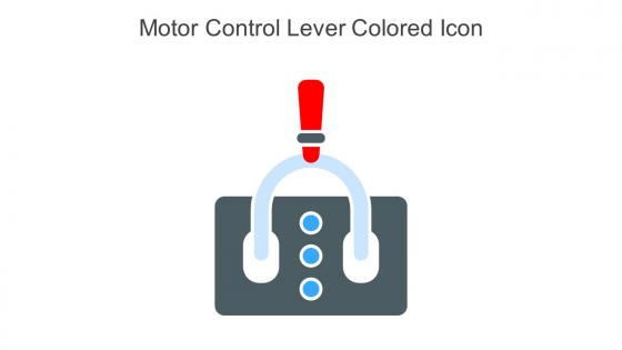 Motor Control Lever Colored Icon In Powerpoint Pptx Png And Editable Eps Format