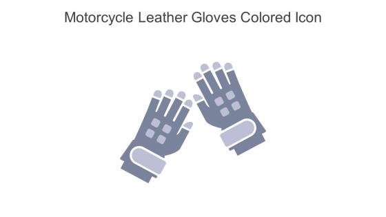 Motorcycle Leather Gloves Colored Icon In Powerpoint Pptx Png And Editable Eps Format