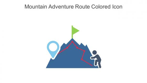 Mountain Adventure Route Colored Icon In Powerpoint Pptx Png And Editable Eps Format
