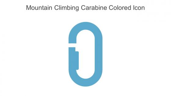 Mountain Climbing Carabine Colored Icon In Powerpoint Pptx Png And Editable Eps Format