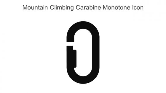 Mountain Climbing Carabine Monotone Icon In Powerpoint Pptx Png And Editable Eps Format