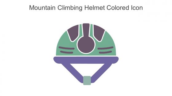 Mountain Climbing Helmet Colored Icon In Powerpoint Pptx Png And Editable Eps Format