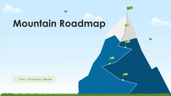 Mountain roadmap powerpoint ppt template bundles