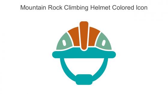 Mountain Rock Climbing Helmet Colored Icon In Powerpoint Pptx Png And Editable Eps Format