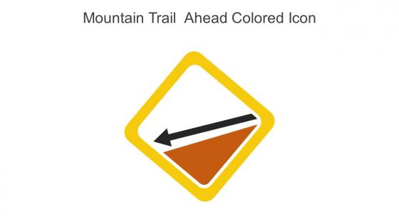Mountain Trail  Ahead Colored Icon In Powerpoint Pptx Png And Editable Eps Format