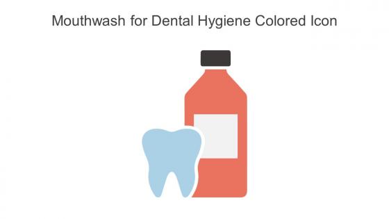 Mouthwash For Dental Hygiene Colored Icon In Powerpoint Pptx Png And Editable Eps Format