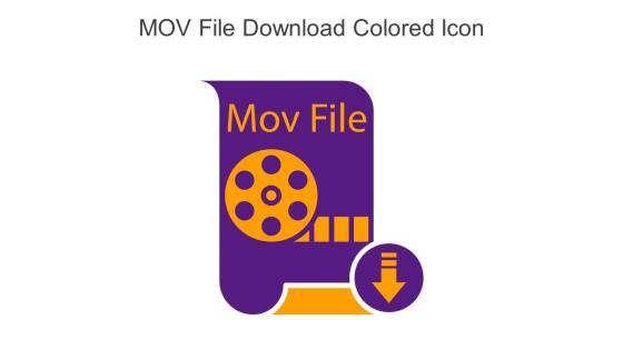 MOV File Download Colored Icon In Powerpoint Pptx Png And Editable Eps Format