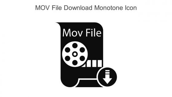 MOV File Download Monotone Icon In Powerpoint Pptx Png And Editable Eps Format