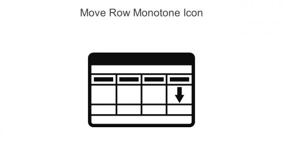 Move Row Monotone Icon In Powerpoint Pptx Png And Editable Eps Format