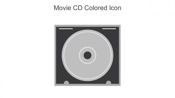 Movie CD Colored Icon In Powerpoint Pptx Png And Editable Eps Format