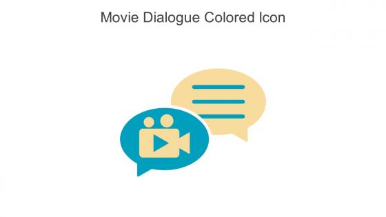 Movie Dialogue Colored Icon In Powerpoint Pptx Png And Editable Eps Format