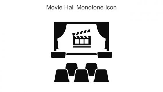 Movie Hall Monotone Icon In Powerpoint Pptx Png And Editable Eps Format