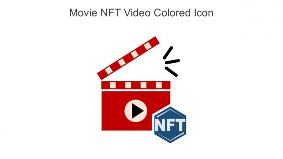 Movie NFT Video Colored Icon In Powerpoint Pptx Png And Editable Eps Format