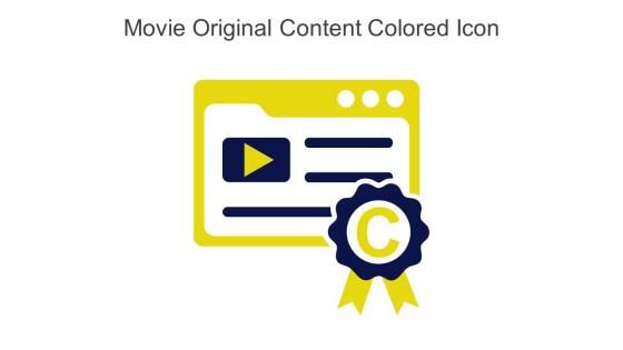 Movie Original Content Colored Icon In Powerpoint Pptx Png And Editable Eps Format
