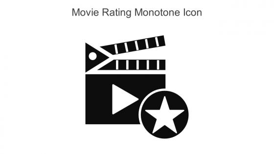 Movie Rating Monotone Icon In Powerpoint Pptx Png And Editable Eps Format