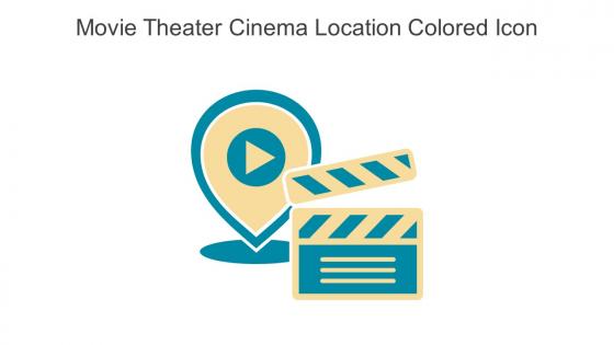 Movie Theater Cinema Location Colored Icon In Powerpoint Pptx Png And Editable Eps Format