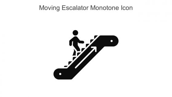 Moving Escalator Monotone Icon In Powerpoint Pptx Png And Editable Eps Format