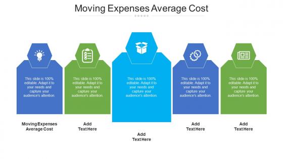 Moving Expenses Average Cost Ppt PowerPoint Presentation Show Background Cpb