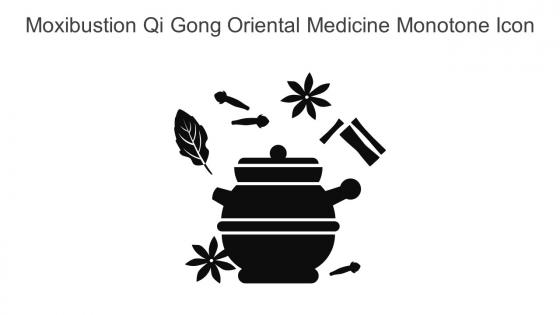 Moxibustion Qi Gong Oriental Medicine Monotone Icon In Powerpoint Pptx Png And Editable Eps Format