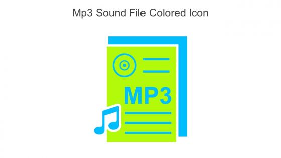 Mp3 Sound File Colored Icon In Powerpoint Pptx Png And Editable Eps Format