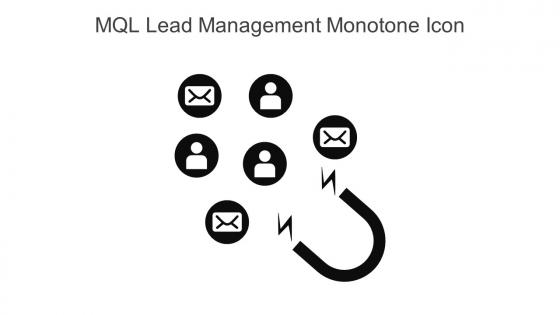 MQL Lead Management Monotone Icon In Powerpoint Pptx Png And Editable Eps Format