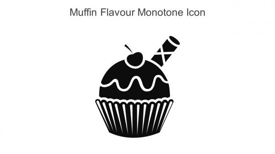 Muffin Flavour Monotone Icon In Powerpoint Pptx Png And Editable Eps Format