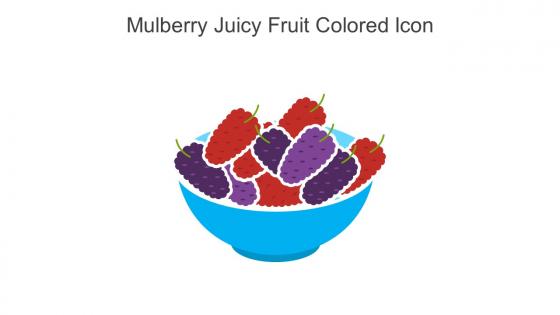 Mulberry Juicy Fruit Colored Icon In Powerpoint Pptx Png And Editable Eps Format