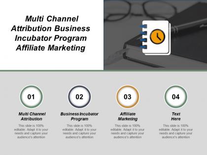 Multi channel attribution business incubator program affiliate marketing cpb