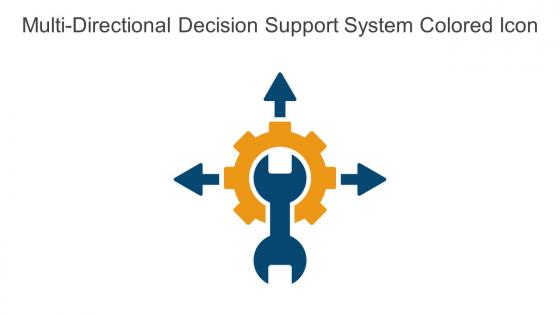 Multi Directional Decision Support System Colored Icon In Powerpoint Pptx Png And Editable Eps Format