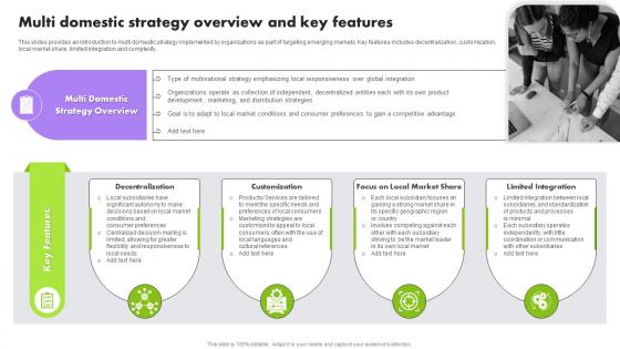 Multi Domestic Strategy Overview And Key Features Multinational Strategy For Organizations Strategy SS