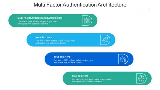 Multi factor authentication architecture ppt powerpoint presentation show grid cpb