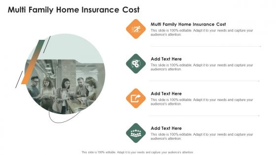 Multi Family Home Insurance Cost In Powerpoint And Google Slides Cpb