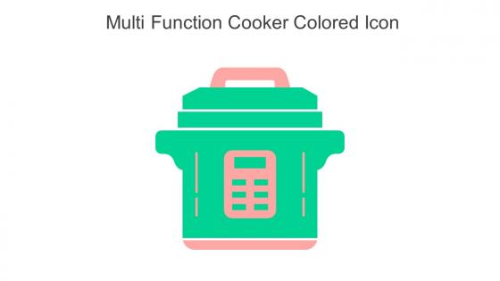 Multi Function Cooker Colored Icon In Powerpoint Pptx Png And Editable Eps Format