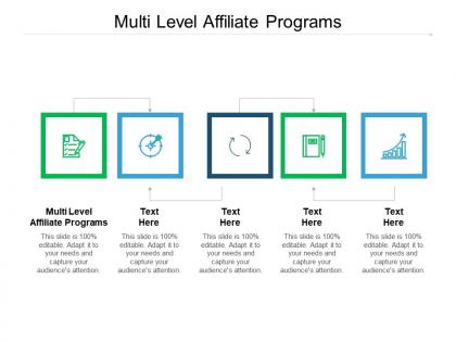 Multi level affiliate programs ppt powerpoint presentation infographic template graphics download cpb
