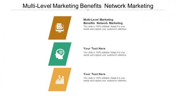 Multi level marketing benefits network marketing ppt powerpoint presentation pictures cpb
