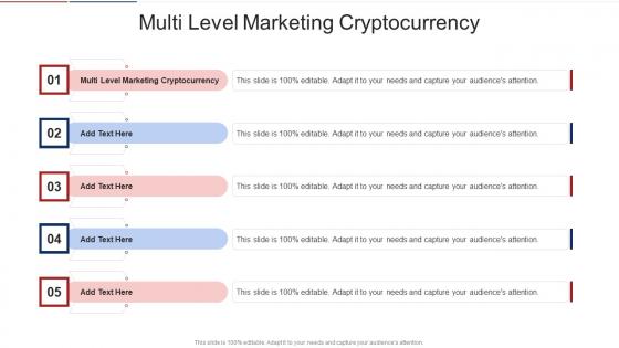 Multi Level Marketing Cryptocurrency In Powerpoint And Google Slides Cpb