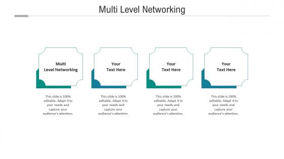 Multi level networking ppt powerpoint presentation show information cpb