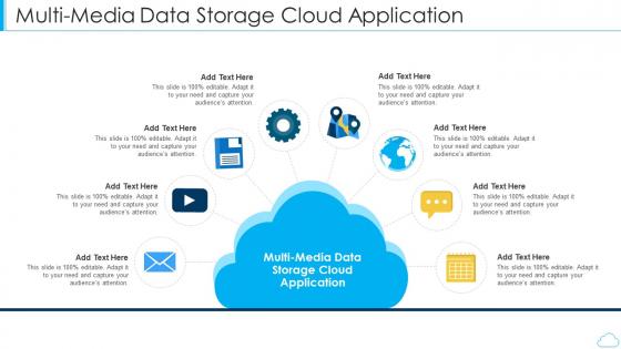 Multi media data storage cloud application